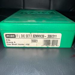 OUTILS DE RECHARGEMENT RCBS  CALIBRE 7.62 X 39