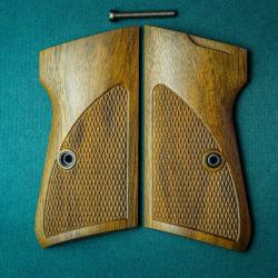 Plaquettes pour Walther PP - PPK/S - Noyer - Enti&egrave;rement faites &agrave; la main - Style d'origine