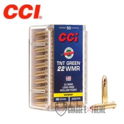 50 Munitions CCI TNT Green HP 30Gr Cal 22 Wmr