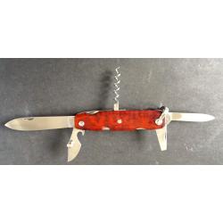 COUTEAU PLIANT ANCIEN JACQUES MONGIN NEUF MULTIFONCTIONS 6 PIECES NOGENT 1950/60 + ETUI OFFERT