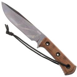 Apocalypse Post-Apo Torched Natural Canvas Micarta - TRC Knives