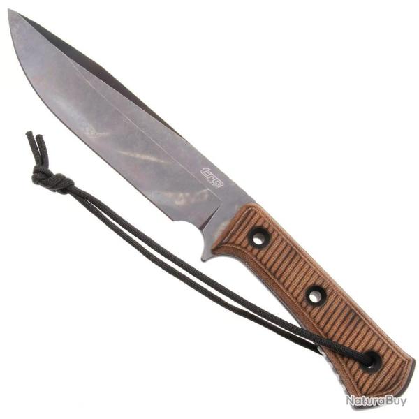 Apocalypse Post-Apo Torched Natural Canvas Micarta - TRC Knives
