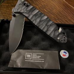 Couteau C.A.C. manche g10 toxifi&eacute; - Noir - TB Outdoor