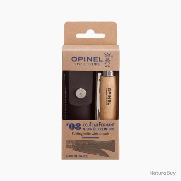COUTEAU PLIANT OPINEL N�8 INOX+ETUI