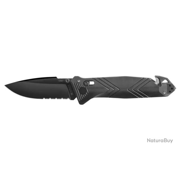 COUTEAU TB CAC KAKI SERRATIONS CHEVRONS