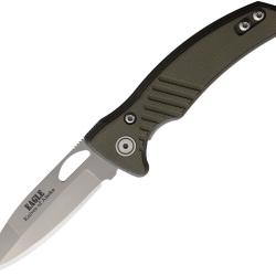 Couteau Knives Of Alaska Eagle Lame Acier S30V Manche G10 Vert OD/Noir Linerlock KOA00791FG