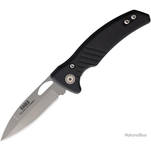Couteau Knives Of Alaska Eagle Lame Acier S30V Manche G10 Noir Linerlock Made In USA KOA00792FG