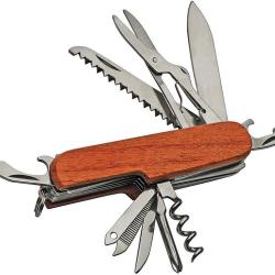 Canif Rite Edge Multifonction Lame Acier Inoxydable Manche Bois Brun Slip Joint CN212835