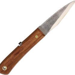 Canif Mikihisa Moroha Lame Acier Aogami-2 Manche Bois Brun Lockback Made In Japan MIKA110