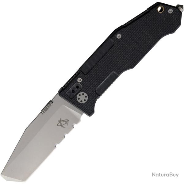 Couteau Pliant Mantis Folding Pry II Lame Acier Inox Manche G10 Noir Linerlock MAN72BS