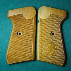 Plaquettes pour Sauer 38H - Noyer - Faites &agrave; la main - Style d'origine
