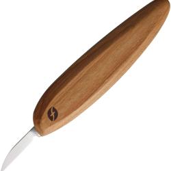 Couteau de Sculpture Bois Flexcut Pro D&eacute;tail Lame Acier 1095 Manche Bois Made In USA FLEXFP01