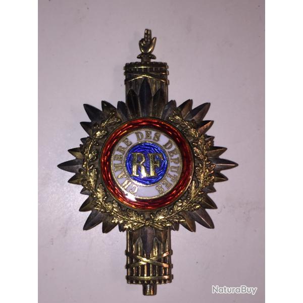 Insigne de fonction - ASSEMBLEE NATIONALE barom�tre de d�put� III�