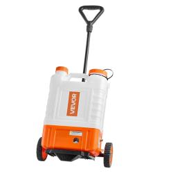 Pulv&eacute;risateur &Eacute;lectrique &agrave; Dos avec Chariot 15 L Batterie 12 V Pression R&eacute;glable 6,5 Bar