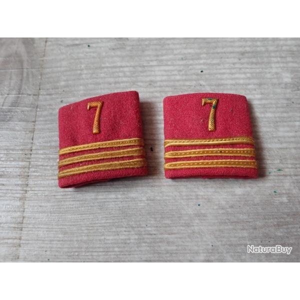 Lot de 2 passants d'�paule suisses : Capitaine