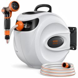 Enrouleur Tuyau Arrosage Mural 30 m Automatique Pivotant 180&deg; VEVOR