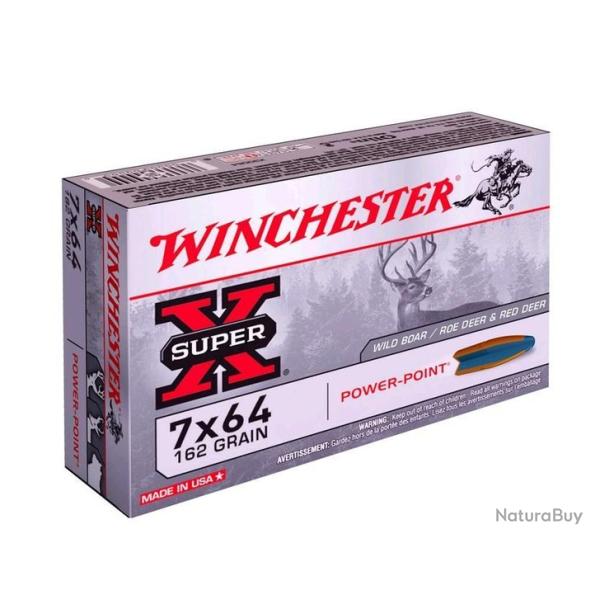 1 BT Winchester Power point calibre 7x64 162gr