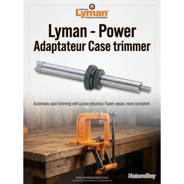 Lyman - Power Adaptateur Case trimmer - 7862001