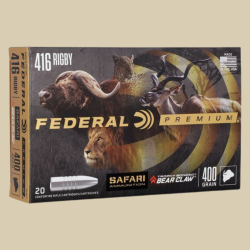 Federal Premium Trophy Bonded Bear Claw - Calibre .416 Rigby - 25,9 g