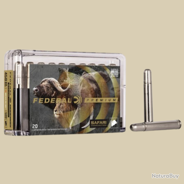Federal Premium Trophy Bonded Bear Claw - Calibre .458 Win Mag - 32,4 g